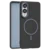 Leather Grip MagSafe maska za Samsung Galaxy S25 Edge - Crna