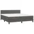 Vidaxl Box spring postelja z vzmetnico temno siva 180x200 cm žamet