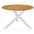 vidaXL Jedilna miza MDF 120x75 cm bela
