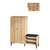 Hanah home Cipelarnik 120x137x35cm Hrast