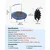 VEVOR Otroški trampolin 955x750 mm modre barve