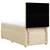Vidaxl Box spring postelja z vzmetnico krem 100x200 cm blago