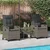 Vrtna stolica 2 pcs Siva i tamno siva 56 x 60 x 112 cm