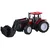 Traktor s sprednjo žlico - rdeč
