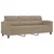 4-dijelni set sofa s jastucima smeđesivi od mikrovlakana