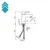 Rosan Slavina za lavabo Quadro JQ30101