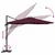 Roma Suncobran Crvena 286 x 284 x 265 cm Aluminij i poliester