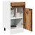 Vidaxl Spodnja omarica s predalom “Lyon” starinski les 40x46x81,5cm