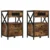 Noćni ormar s ladicama 2 pcs Dimljeni hrast 40 x 31 x 60 cm