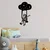 Wallity Zidna dekoracija The Little Prince 6, 34x62 cm, 1.5 mm, Crna