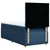 vidaXL vidaXL Box spring postelja z vzmetnico modra 90x190 cm blago, (21291877)