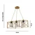OPVIQ Luster Dratrio Glass Gold Grey