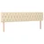Uzglavlja krem 200x7x78/88 cm od tkanine