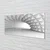 tulup.si Steklena slika Stožci 3d tunel 120x60 cm 4 obešalnika