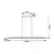 Rabalux Linijska visilica LED 40W, 3000K, 100cm, Crna
