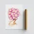 Wallity Poster Dama sa roze cvetnom glavom-2097, 21x29,7 cm