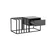 Hanah Home Klub sto Charlotte, 90x37x90 cm, Crni