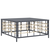 Vrtni stol antracit 70 x 70 x 34 cm od poliratana