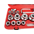 MAR-POL Komplet račne 26 delni set 3/4” in 1” – 12 kotne vtičnice 21-65mm