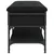 Klupa za cipele crna 102 x 42 x 45 cm od konstruiranog drva