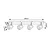 Rabalux Plafonjera Perico, GU10 4x5W, Crna