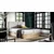 Boxspring postelja Wood 5 - 180x200 cm - hrast lancelot