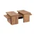 Hanah Home Klub sto Sanctuary, 110x41.5x45cm, Braon
