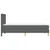 Vidaxl Konstrukcija postelje Temno siva 100 x 200 cm Poliester