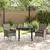 Set stola i stolica 3 pcs Siva i tamnoplava PE ratan