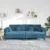 Sofa 3 pcs Plava 250 x 188 x 76 cm Baršun