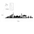 Wallity Zidna dekoracija Berlin Skyline, 119x24 cm, 1.5 mm, Crna