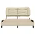 Vidaxl Posteljni okvir brez vzmetnice Hvar krem 140x190 cm blago