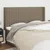 Vidaxl Vzglavje z ušesi taupe 183x16x118/128 cm blago