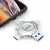 iDiskk USB Flash memorija, 128GB, Type-C, USB 3.0, Lightning, Srebrne boje