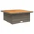 5-dijelni vrtni blagovaonski set sivi od poliratana