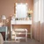Songmics Toaletna mizica 40x80x145 cm bela