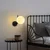 Opviq Zidna lampa Antler-15016, 15x29x23cm, IP20, Crno-bela