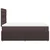vidaXL vidaXL Box spring postelja z vzmetnico temno rjava 120x190 cm blago, (21307415)
