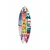 WallXpert dekorativna daska za surf od pleksiglasa Mvsf45L, šarena ilustracija Pariza sa Ajfelovom kulom, 50 x 100 cm