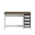 HANAH HOME Radni sto Hero Antique Walnut