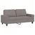 2-dijelni set sofa smeđesivi od tkanine
