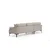 Atelier del Sofa Ugaona garnitura Leo 90x65x255cm Krem
