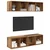 Set TV komoda Zidne 2 pcs Staro drvo 37 x 37 x 142,5 cm