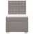 vidaXL Box spring postelja z vzmetnico taupe 90x190 cm blago