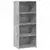 Visoka komoda siva boja betona 50x41x124 cm konstruirano drvo