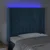Vidaxl LED posteljno vzglavje temno modro 83x16x118/128 cm žamet