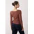 Trendyol Milla ženska bluza Twoaw25Bz00225, smeđa