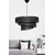 Opviq Couper Luster, Crno-srebrni