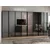 Hanah Home ormar sa reflektujućim staklom Nisa 20655, 360 cm, dore