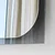 HANAH HOME Ogledalo Transparenza 65 x 65 Fume